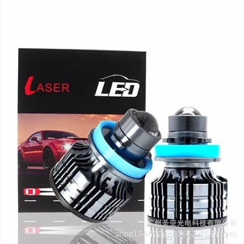 Mini lézeres LED ködfényszóró autóhoz lencsével — 25W, 9–100V, 4800lm, IP65, 5000h élettartam