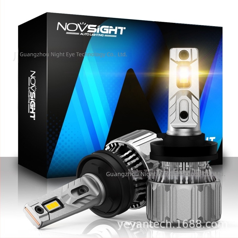 NOVSIGHT N50 sorozat H11 fényszóró LED mini méretű izzó, arany fény