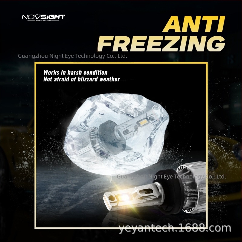 NOVSIGHT N50 sorozat H11 fényszóró LED mini méretű izzó, arany fény