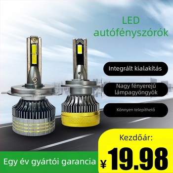 100W LED autófényszóró, magas és alacsony fénycsóvával