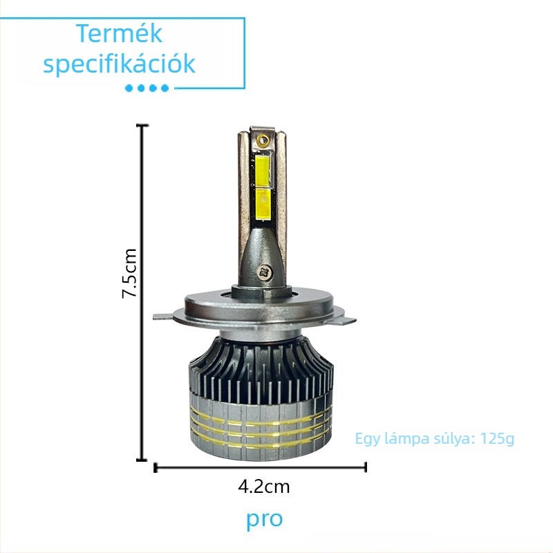 100W LED autófényszóró, magas és alacsony fénycsóvával
