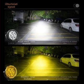 LED off-road reflektor, 7-LED, 60W, 3500 lm, 12-80V, IP67