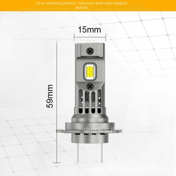 Autó LED fényszóró H7 (22W, 12V, 4000 lm, IP65, Univerzális kompatibilitás)