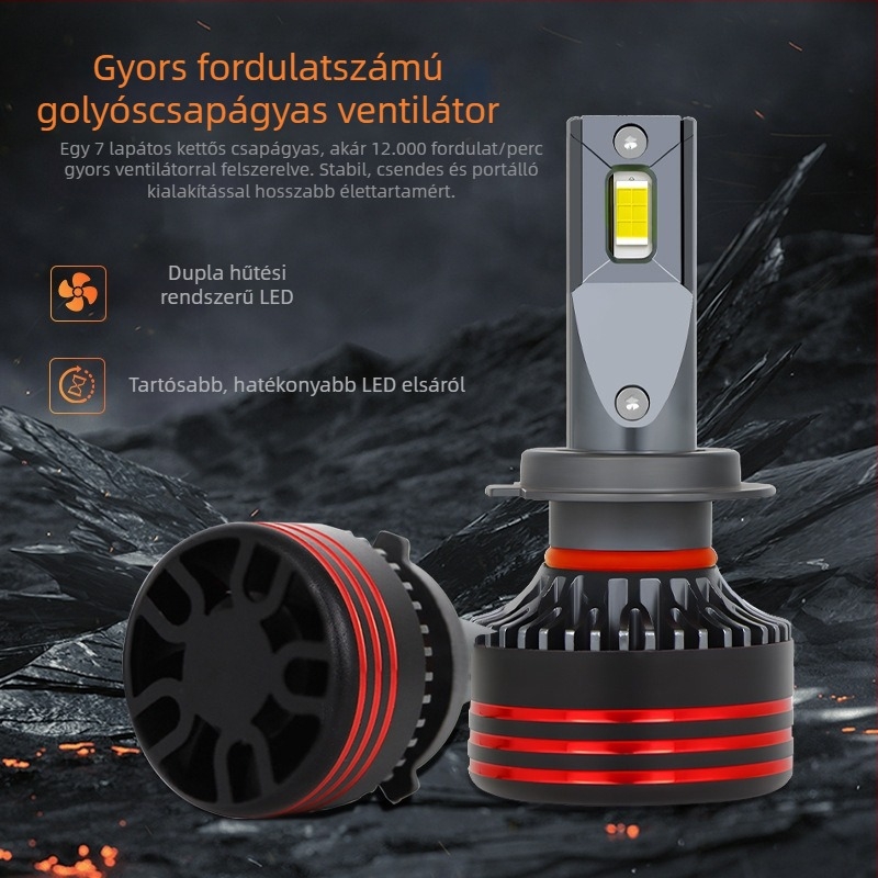M8 Pro autó LED fényszóró integrált magas/alsó fényerővel, 60W/120W, 24V, IP67, 50000 óra élettartam