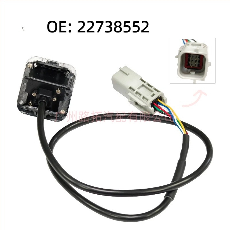 Cadillac XTS 2013–2019 hátsó kamera – 12V, állítható forgás, 480×600 felbontás, modell 22738552/23388750