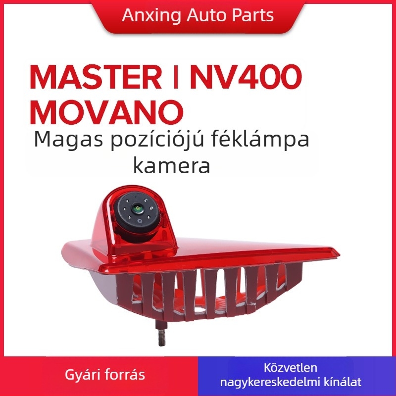 Fékfényhez kapcsolódó hátsó kamera Renault Master, Nissan NV400, Opel Movano – 1080x720 HD, 12V, 170° látómező
