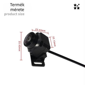 Univerzális 360° panoráma kamera — 12V tápegység, 180° állítható szög, 720P/1080P felbontás, AHD videójel, modell ZL-68