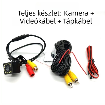 Univerzális pillangó-stílusú autós kamera, 12 LED-del, 170° hátrameneti kamera