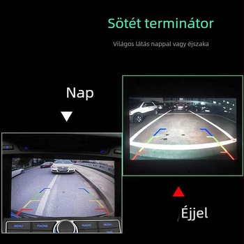 Univerzális pillangó-stílusú autós kamera, 12 LED-del, 170° hátrameneti kamera