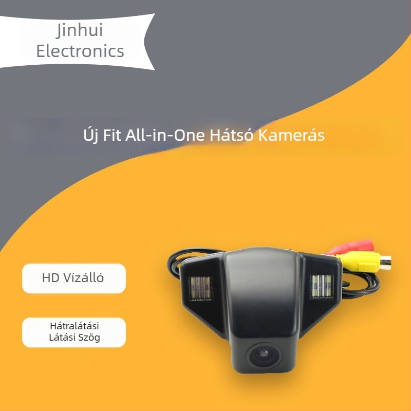 Hátsó nézet kamera Honda New Fit, CR-V, Odyssey – 170° látószög, 480×234 felbontás, 12V tápegység, GH-1610 modell, AV videó