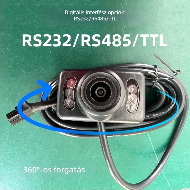 RW-CAM-DZ2 autó hátsó kamera, 360° forgatás, infravörös éjszakai látás, HD 720p/1080p, 12V