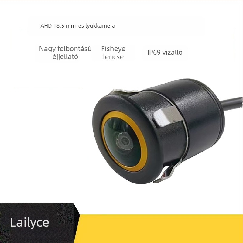 18.5 AHD fisheye autó hátsó kamera, éjszakai látás, tolató kép, 170° látószög