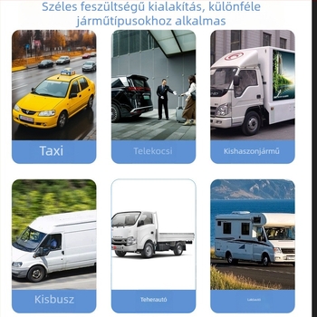 Taxi előre néző AHD kamera belső felügyelethez és útviszonyok rögzítéséhez, 1080p