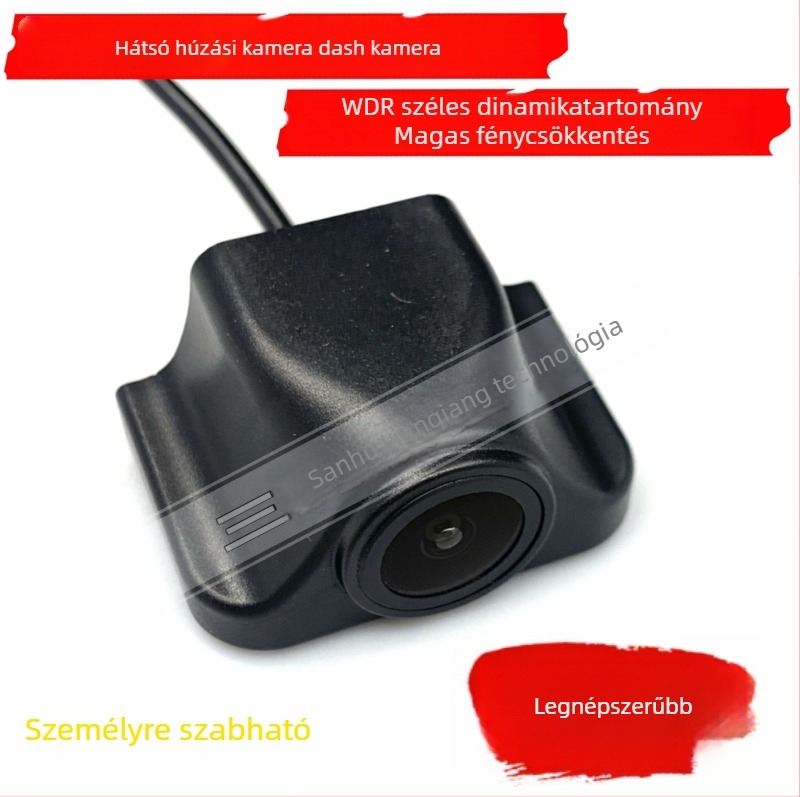 WDR széles dinamikus streaming autós dash-kamera hátsó kamerával – 1080P, 140°, AHD, kijelző nélkül, 5V tápegység