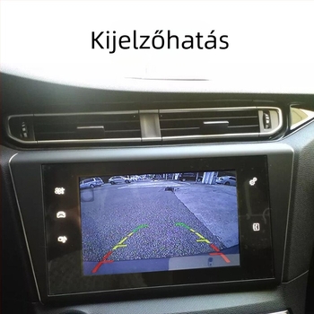 Hátsó tolató kamera halszem objektívvel és csillagfényes éjjellátással, 1080P, 170° látómező, 12V tápegység, AV kimenet