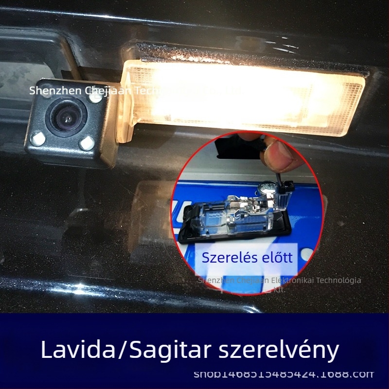 SQuanda hátsó kamera tartó Sagittarius/Lavida/Passat számára, 12V, műanyag, modell ZJ