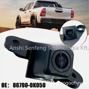 Hátsó kamera Toyota Hilux 2020-2022, Modell 86790-0K050/867900K050, ABS ház, 12V tápegység, ultra-tiszta felbontás, eredeti jármű kompatibilis