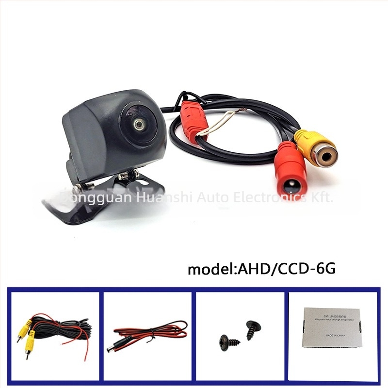 AHD/CCD kettős módú autóhátsó kamera, 160° vízszintes látószög, 1280x720 felbontás, 12V tápfeszültség, modell AHD/CCD-6G