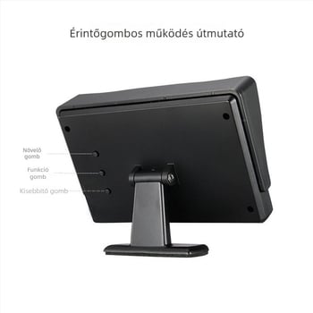 Autó hátsó kamera kijelzővel, 2,4G vezeték nélküli modul, infravörös rendszámtábla-kamera, tolató kép, 120° látószög, 480x272 felbontás