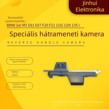 Hátrameneti kamera BMW 1er M1 E81 E87 F20 F21 116i 120i 135i, modell jh-8885, 720p, 170° látószög, AV jelzés