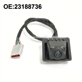 2018–2023 GMC Terrainhez hátsó nézet kamera, modell 23188736, 12V tápforrás, 480x600 felbontás, állítható szög