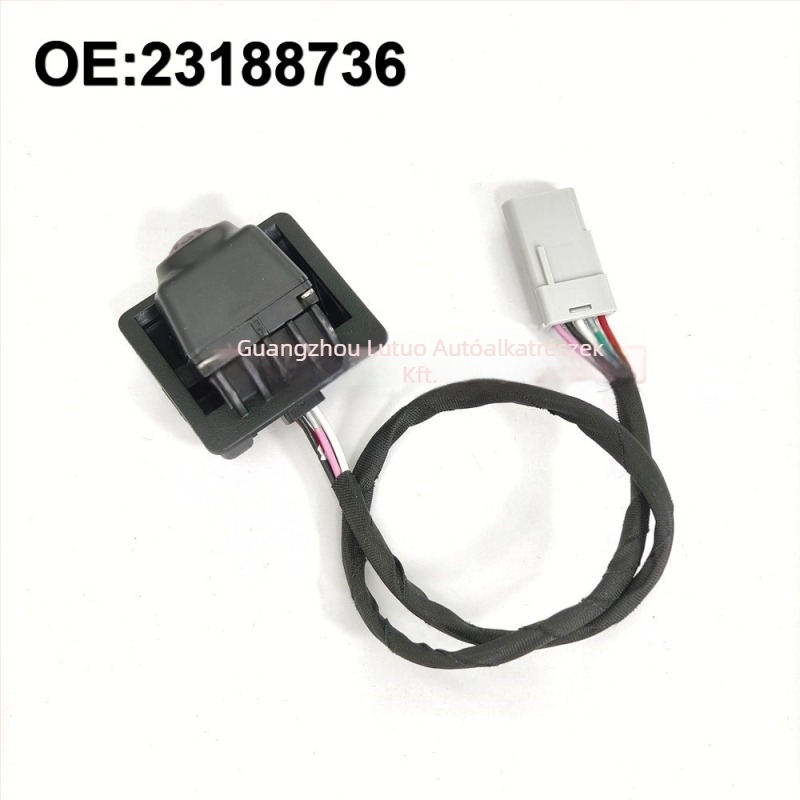 2018–2023 GMC Terrainhez hátsó nézet kamera, modell 23188736, 12V tápforrás, 480x600 felbontás, állítható szög