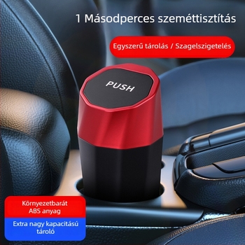 Bancano autós szemetes, ABS műanyag, modell 008, logó nyomtatva, testreszabható