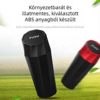 Bancano autós szemetes, ABS műanyag, modell 008, logó nyomtatva, testreszabható