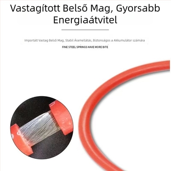 Öt védelmi funkcióval rendelkező intelligens akkumulátorkapocs autóindításhoz; alkalmas autókhoz és motorkerékpárokhoz