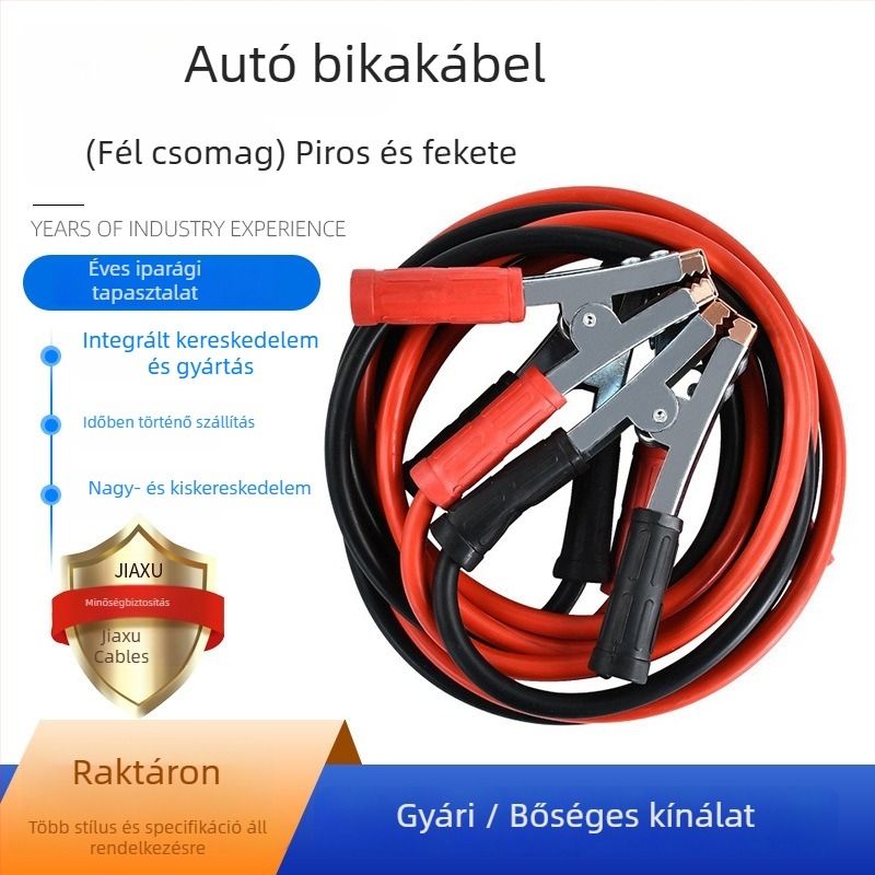 Autóindítókábel, alumínium bevonatú rézzel, nagy teljesítményű akkumulátor-kapcsoló kábel