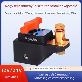 Haoshavite Autó Akkumulátor Lekapcsoló – tiszta rézből készült klemme, szivárgás és lemerülés elleni védelem