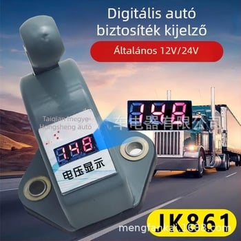 Digitális kijelzős akkumulátor főkapcsoló, 12V/24V, mezőgazdasági járművekhez és nehéz tehergépkocsikhoz