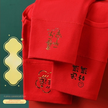 Női magas derekú fehérnemű, lélegző és antibakteriális, fő anyaga 90–95% pamut, gáttáji bélés 100% pamut