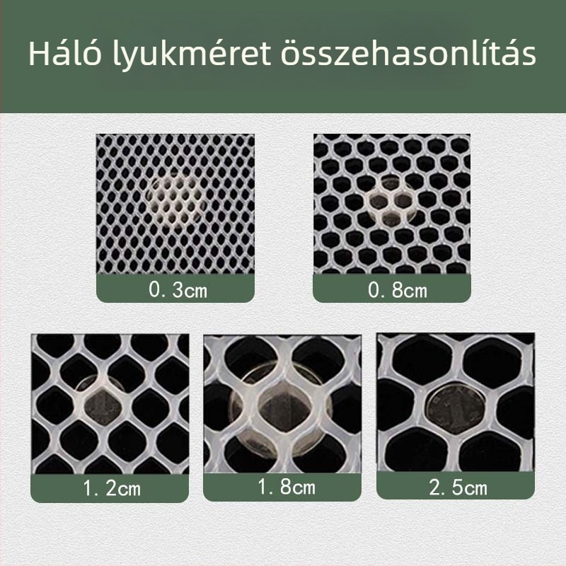 Műanyag háló a bútorok éleinek védelmére és macskavédő háló