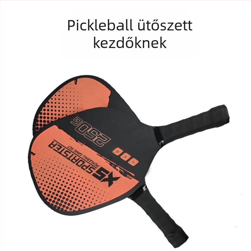 Nyárfából készült pickleball ütő készlet labdával, strandra és kültéri edzéshez