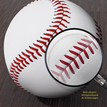 Softball kézzel varrt PU anyagból, logó nélkül, vizsgára felkészítéshez