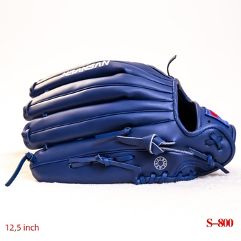 HSANSAN Félbőr Baseball kesztyű felnőtteknek és gyerekeknek, edzésre, logóval testre szabható, Anyag: brazil PU két rétegű bőr