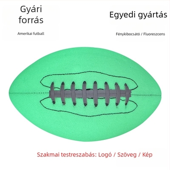 Rögbi labda — PU/PVC anyag, gépi varrás, világító reflexiós felület, testreszabható logó