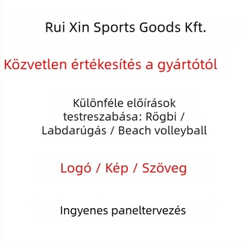 Rögbi labda — PU/PVC anyag, gépi varrás, világító reflexiós felület, testreszabható logó