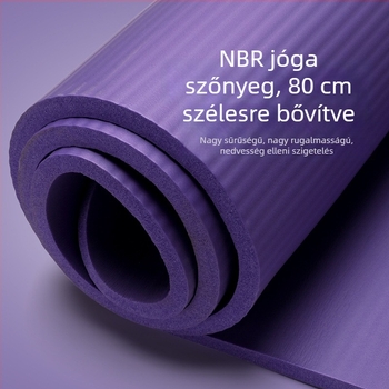 Széles és vastag csúszásmentes jóga matrac, 15 mm, NBR, több színű