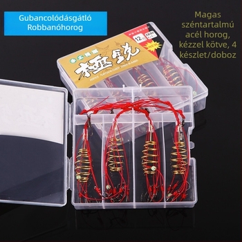 Iseni robbanóhorog rugóval tengeri horgászathoz, anti összefonódás