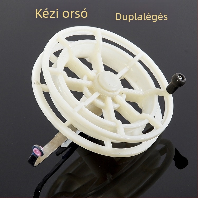 Bagua kerék kézi tárcsás orsóhoz – műanyag kivitel, kettős csapágy, horgászorsó kiegészítő