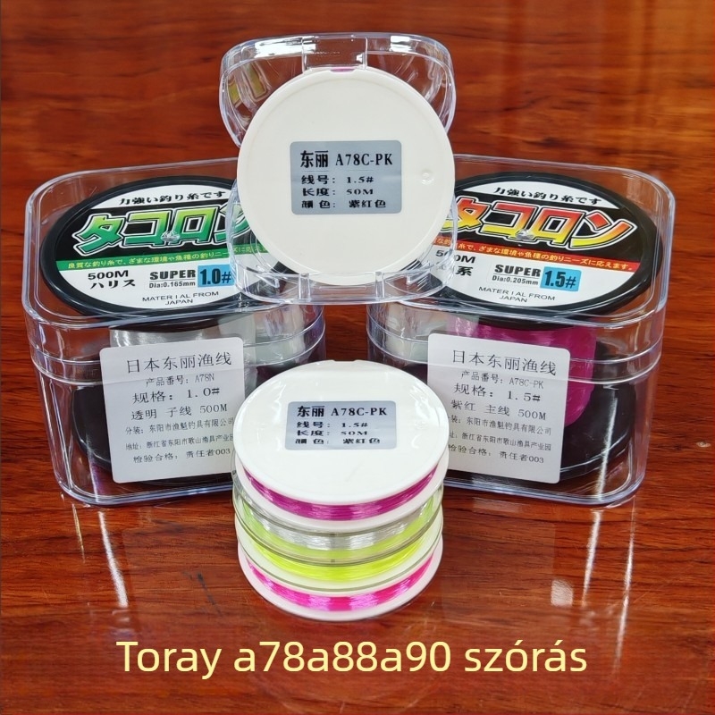 Fő horgász zsinór – nylon, nagy szakítószilárdság (modellek: A78N/A78C/A78L/A88N/A90W)