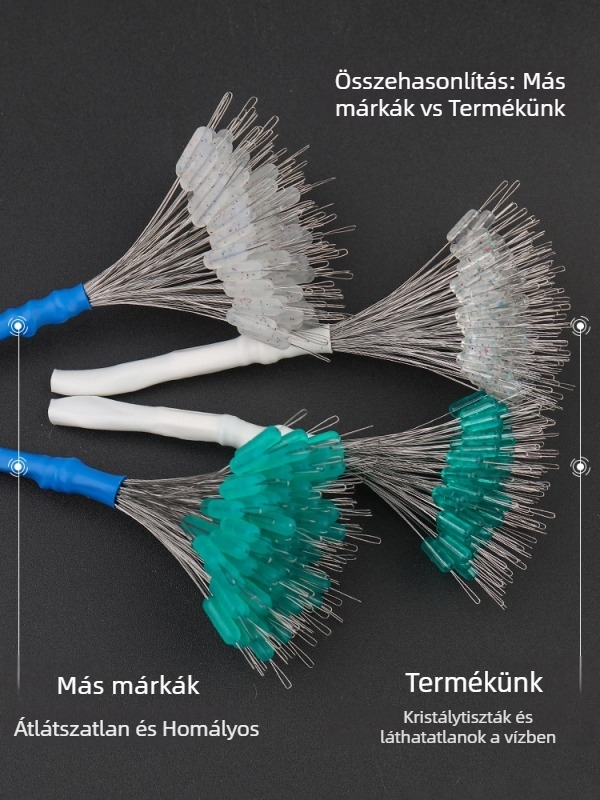 Space Bean horgász készlet – anti-összekuszálódás, szilikon, matt felület, 100 darab