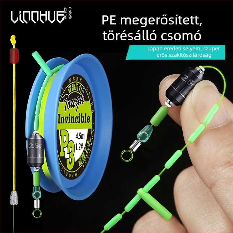 Fő horgász damil készlet – nejlon anyag, nagy szakítószilárdság, 1 tekercs a dobozban, 100 darabos csomag