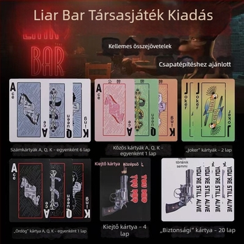 Liar Bar: Orosz Rulett Kerék – Kártyajáték Rekvizitek