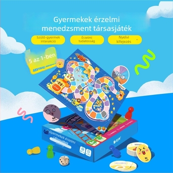 Gyermekek érzelmi társasjátéka kognitív készségekkel és interakcióval a szülő–gyermek között, játék a mentális egészségért és az érzelmi fejlődésért
