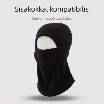 Kerékpáros arcmaszk fleece-bélésű, szélálló és hővédő arc- és nyak védelem, integrált meleg design