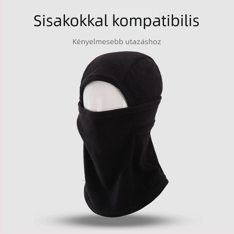 Kerékpáros arcmaszk fleece-bélésű, szélálló és hővédő arc- és nyak védelem, integrált meleg design