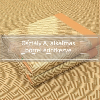 Jég-selyem matrac hímzett, kínai stílus, kémiai rost, prémium